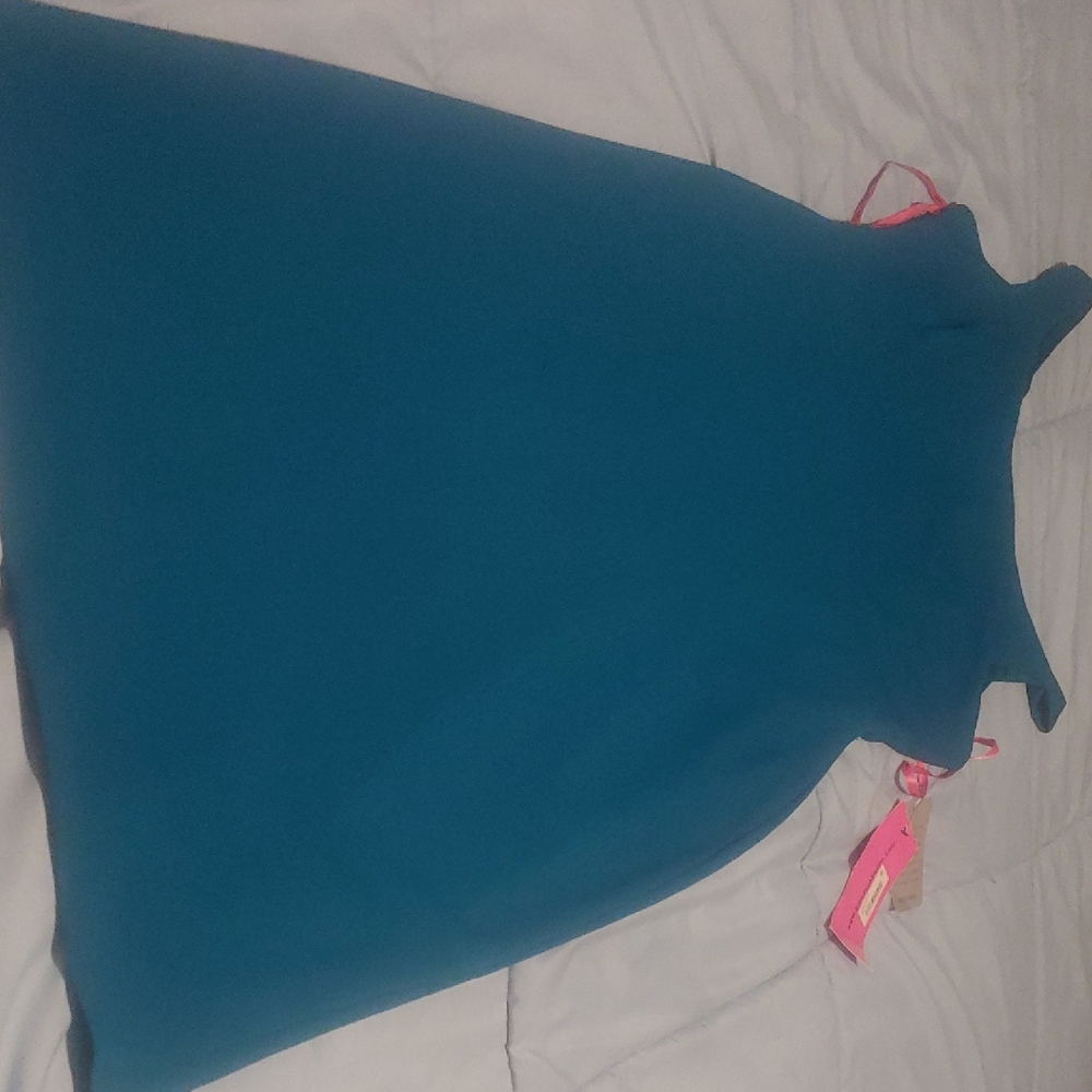 Betsey Johnson Teal Sleeveless Dress